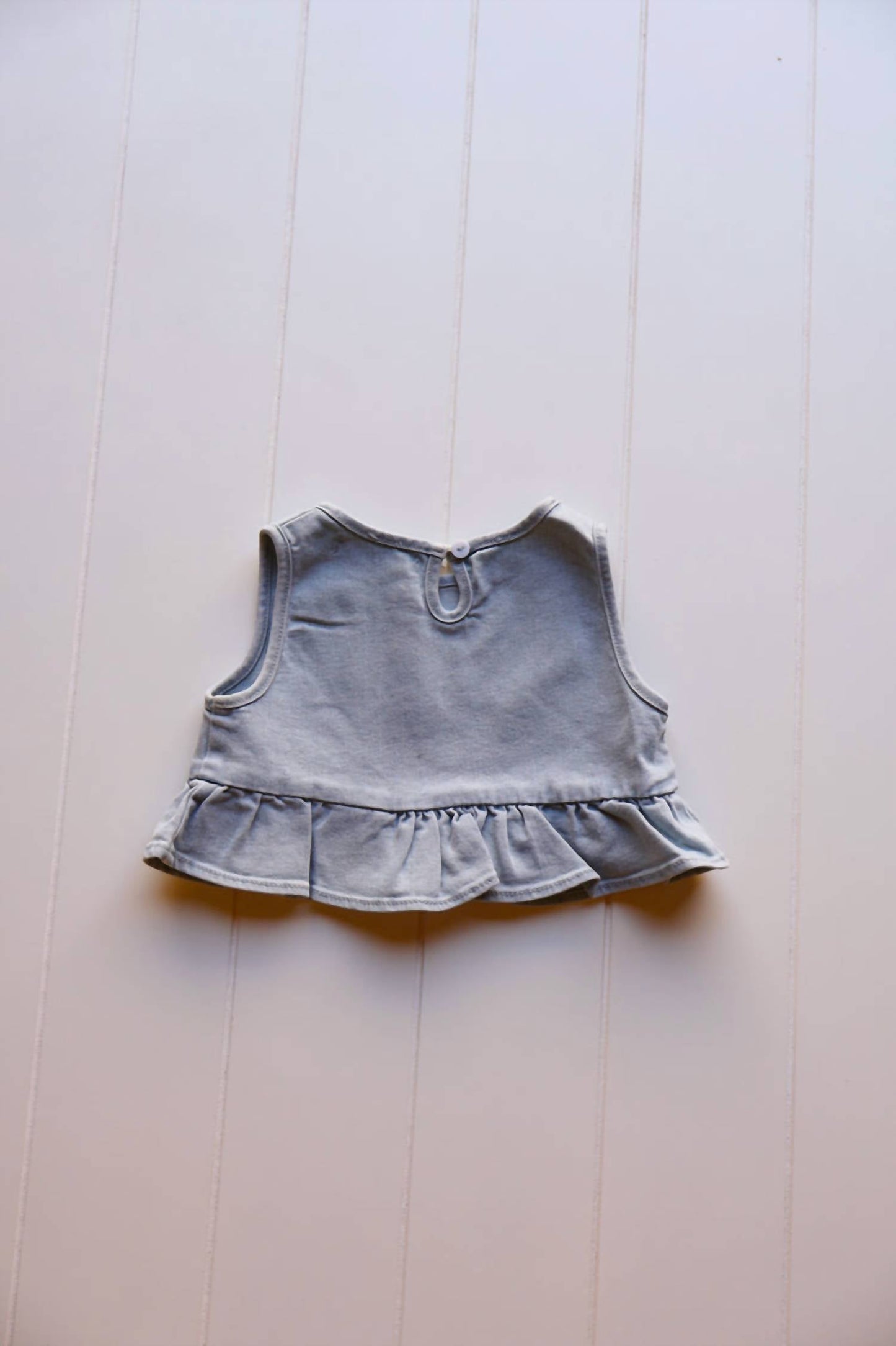 Axel & Rose - Girl's Denim Ruffle Top