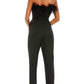 Mac Duggal - Feathered Strapless Formal Jumpsuit