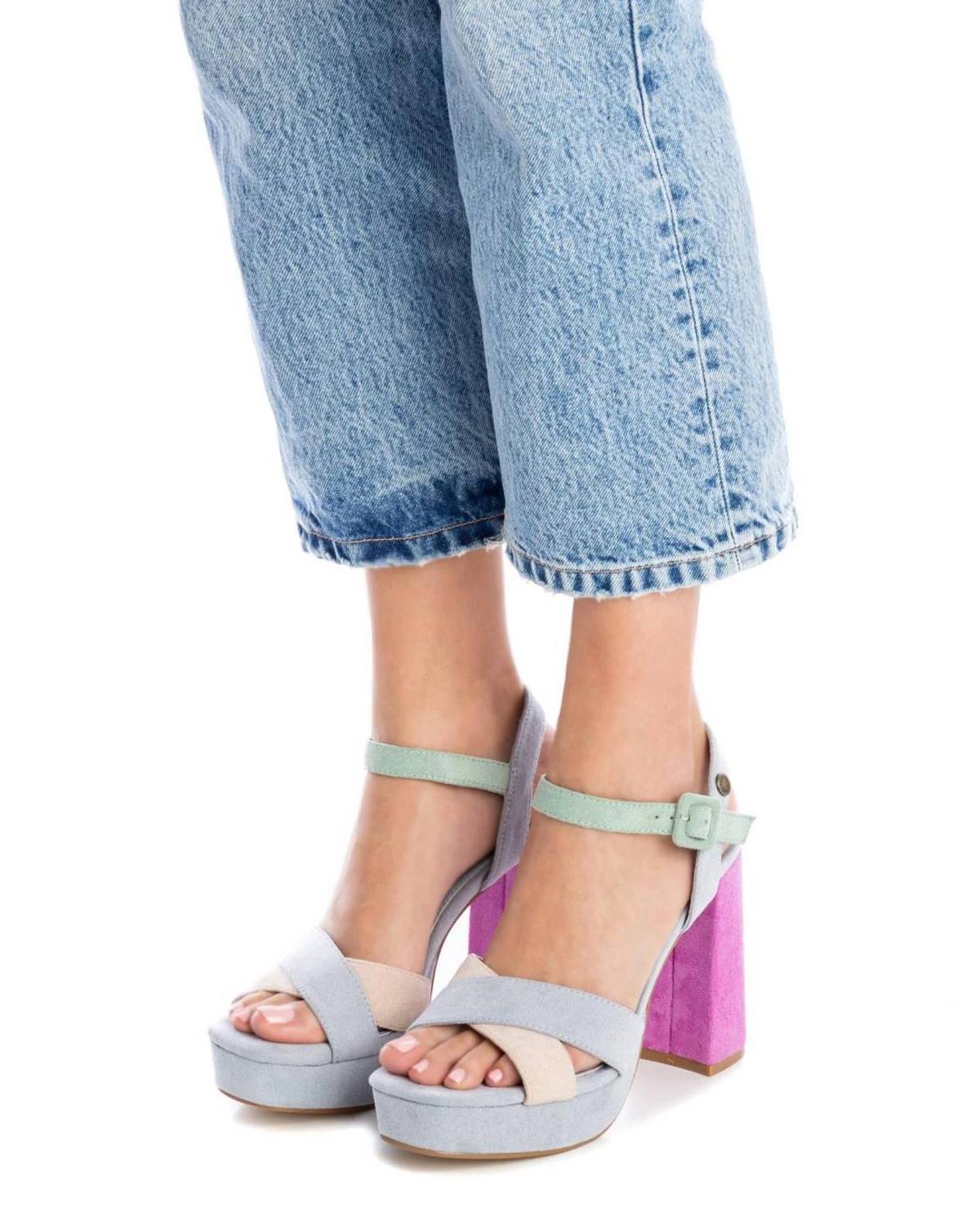 Xti - Women's Heeled Suede Sandals