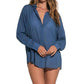 Elan - Button Down Graphic Cover Up
