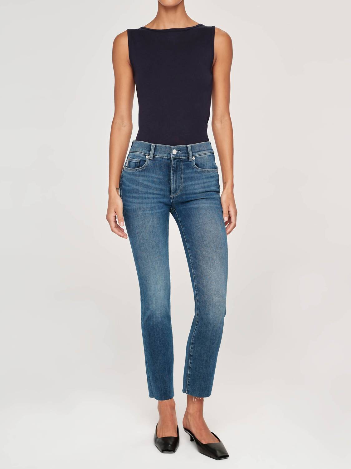 Dl1961 - Women'S - Mara Straight Mid Rise Instasculpt™ Ankle Jeans