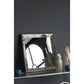 Antique Rectangle Mirror with Floral Accents