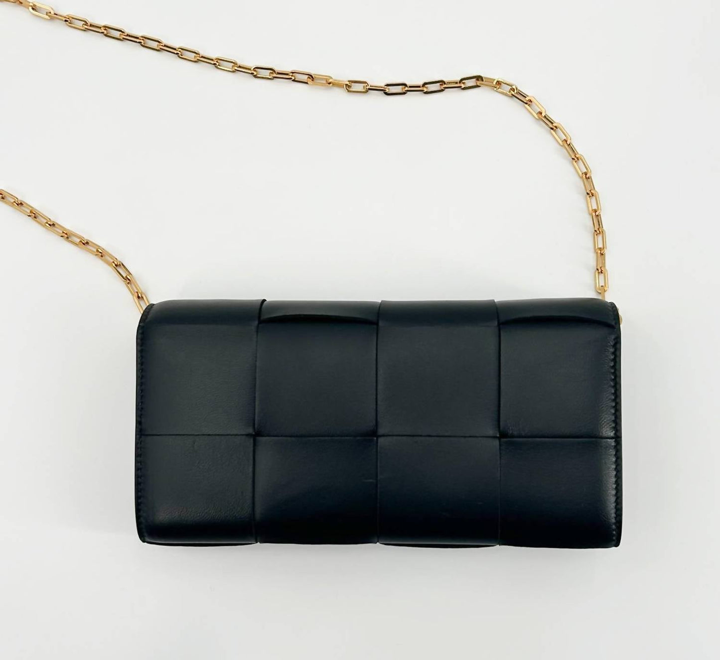 Bottega Veneta - Women's Cassette Leather Chain Wallet