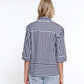 Multiples - WIRE COLLAR BUTTON FRONT BLOUSE