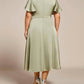 Ever-Pretty - Elegant Satin Midi Dress