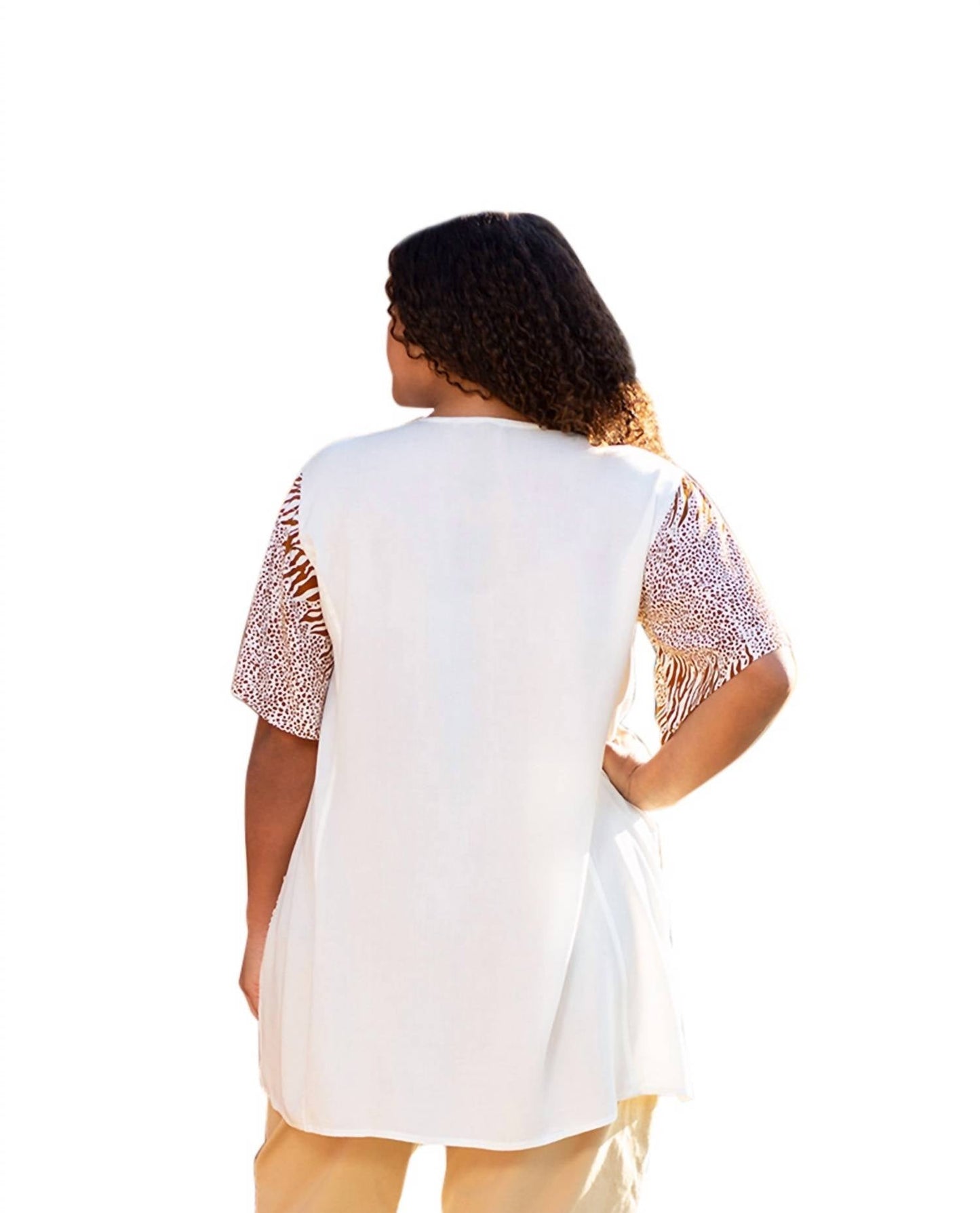 On The Plus Side - Short Sleeve Round Neck Tonya Blouse - Plus