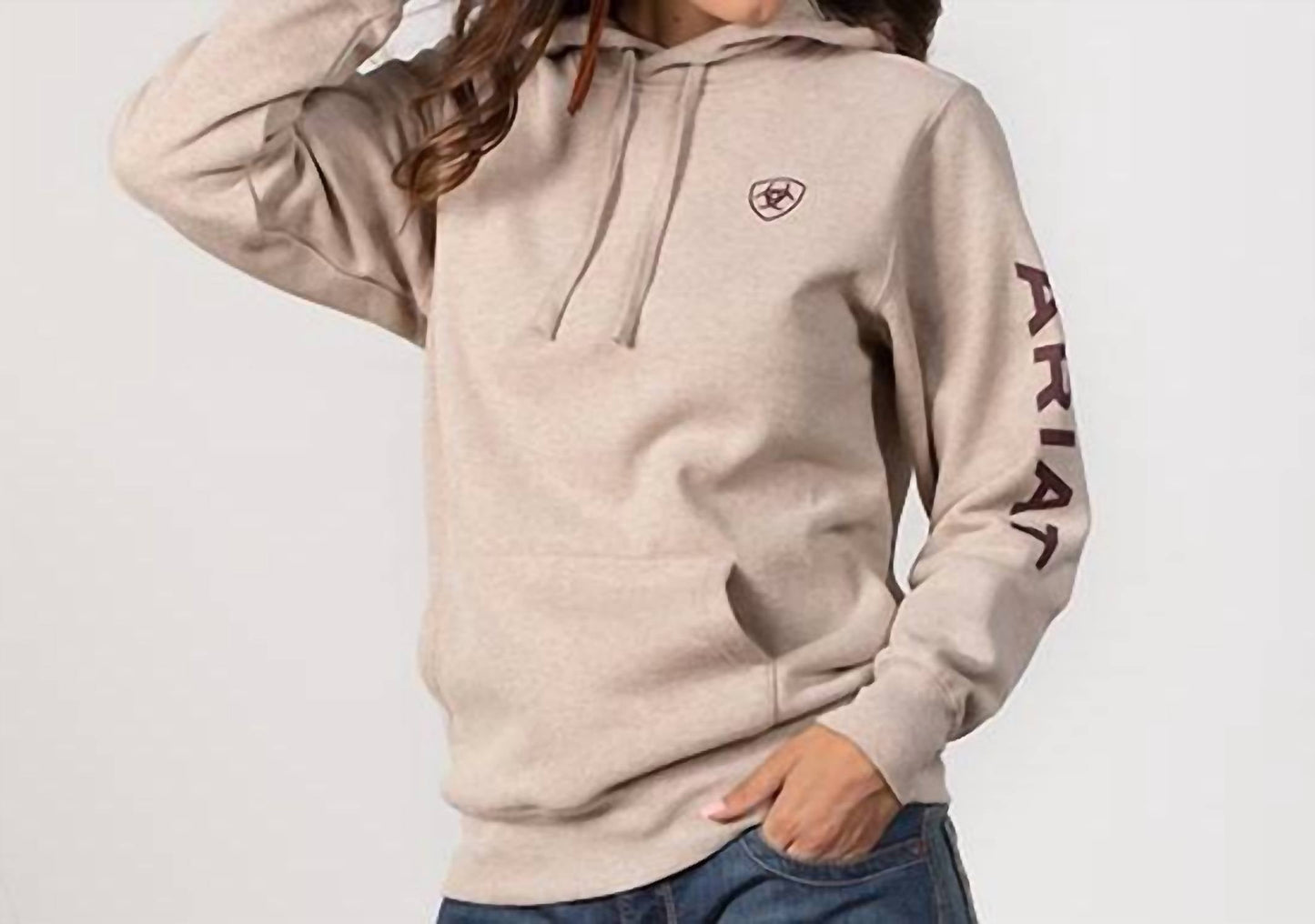 Ariat - Ribbed Cuffs And Hem Hoodie