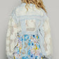 Pol - Denim Floral Lace Shirt