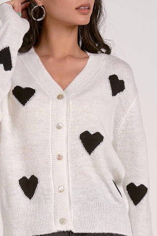 Elan - Hearts Cardigan