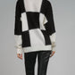 Elan - Checkerboard Crewneck Sweater