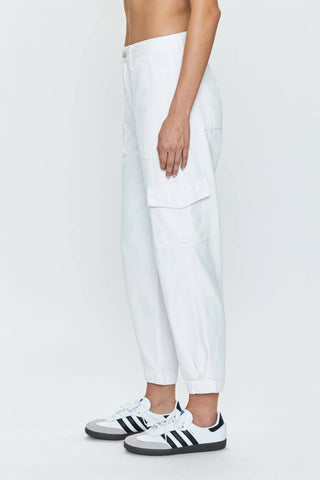 Pistola - Calça Jeans Cargo Cônica de Cintura Alta Josephine