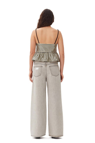 Ganni - Calça Jeans Larga Future Denim