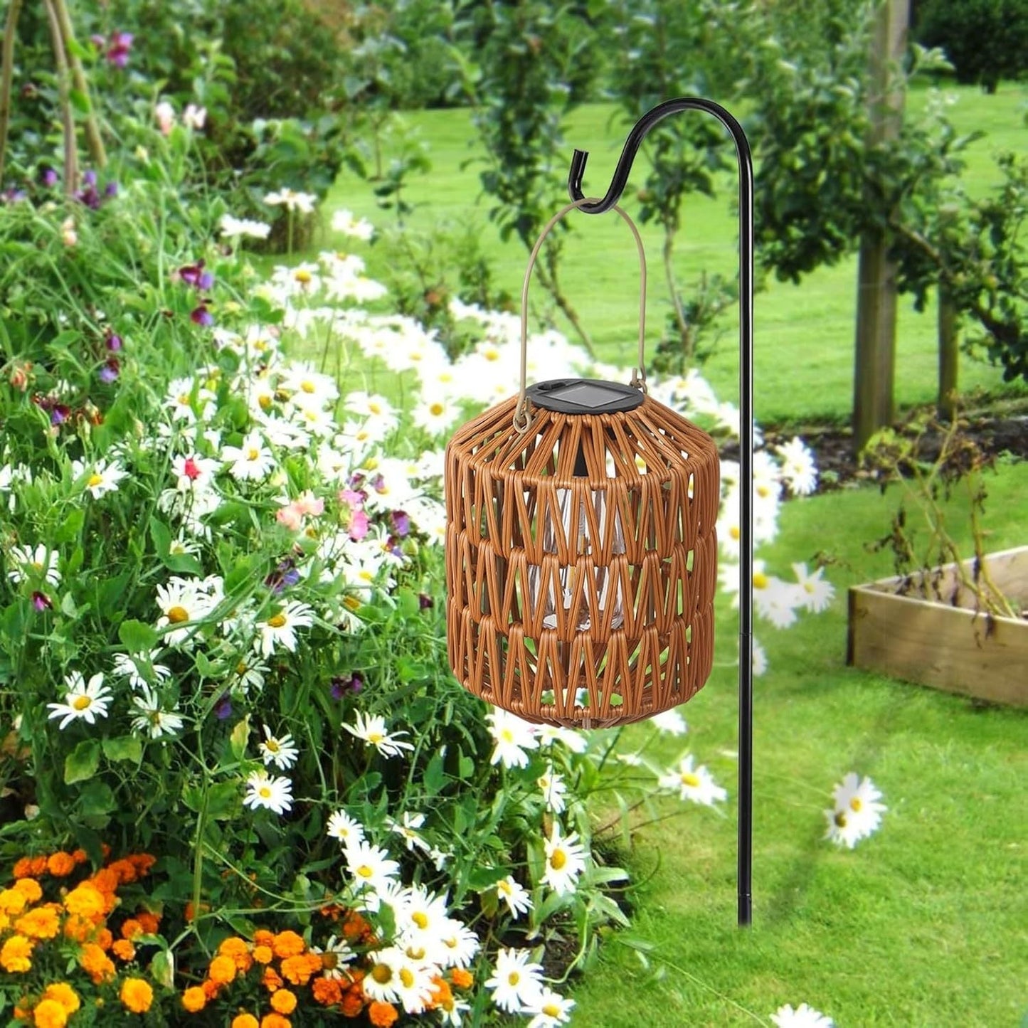 2 Pack Solar Lanterns Outdoor Waterproof