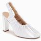 Ulla Johnson - Women's Lucia Leather Ruched High Heeled Shoes