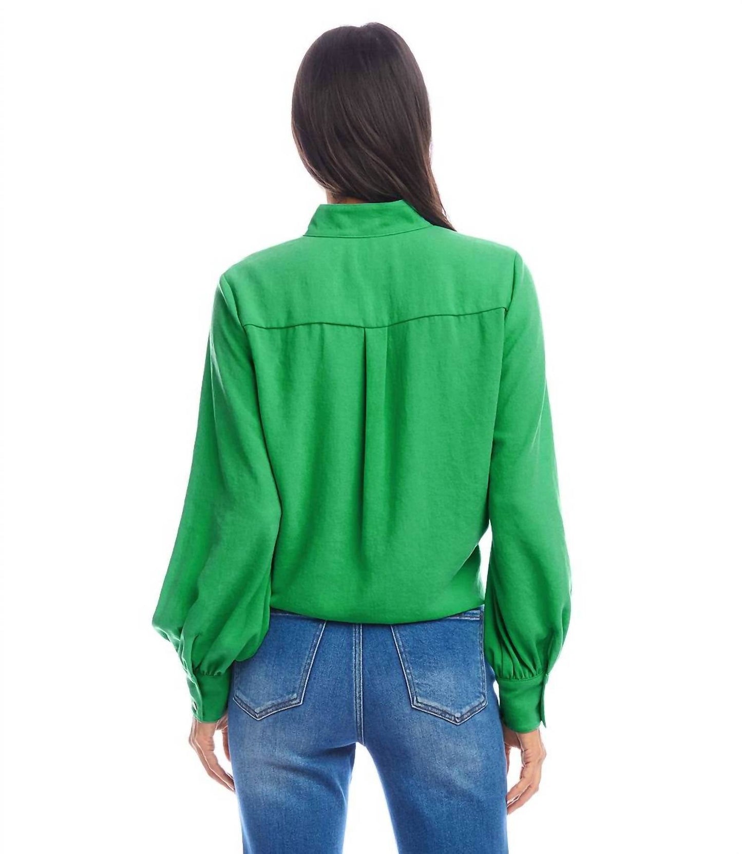 Karen Kane - Long Sleeve Tie-Front Top
