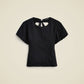 J.Crew - Open-back Puff-sleeve Top In Stretch Cotton Blend