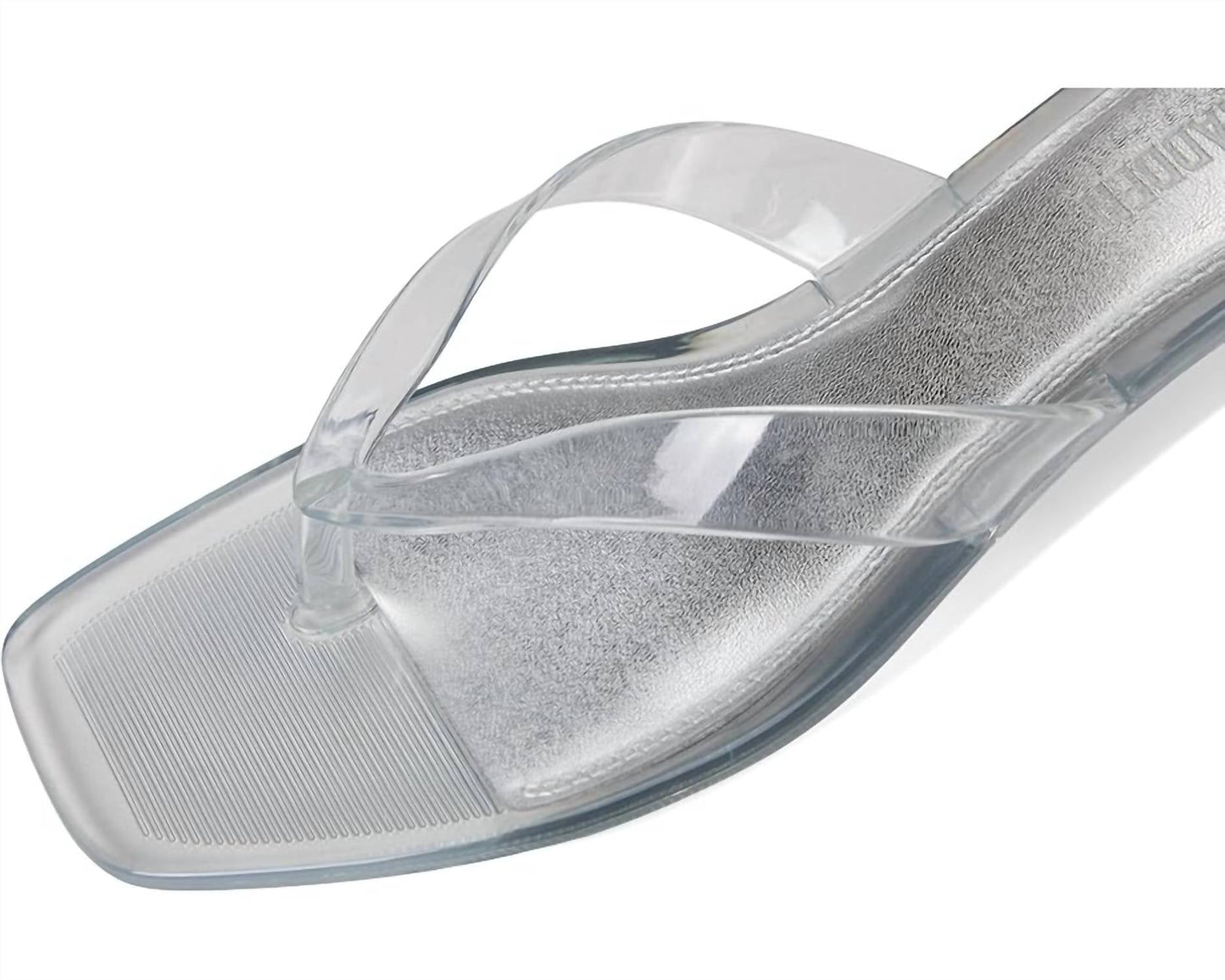 Steve Madden - Women's Tracie Y2k Jelly Thong Kitten Heel Sandal