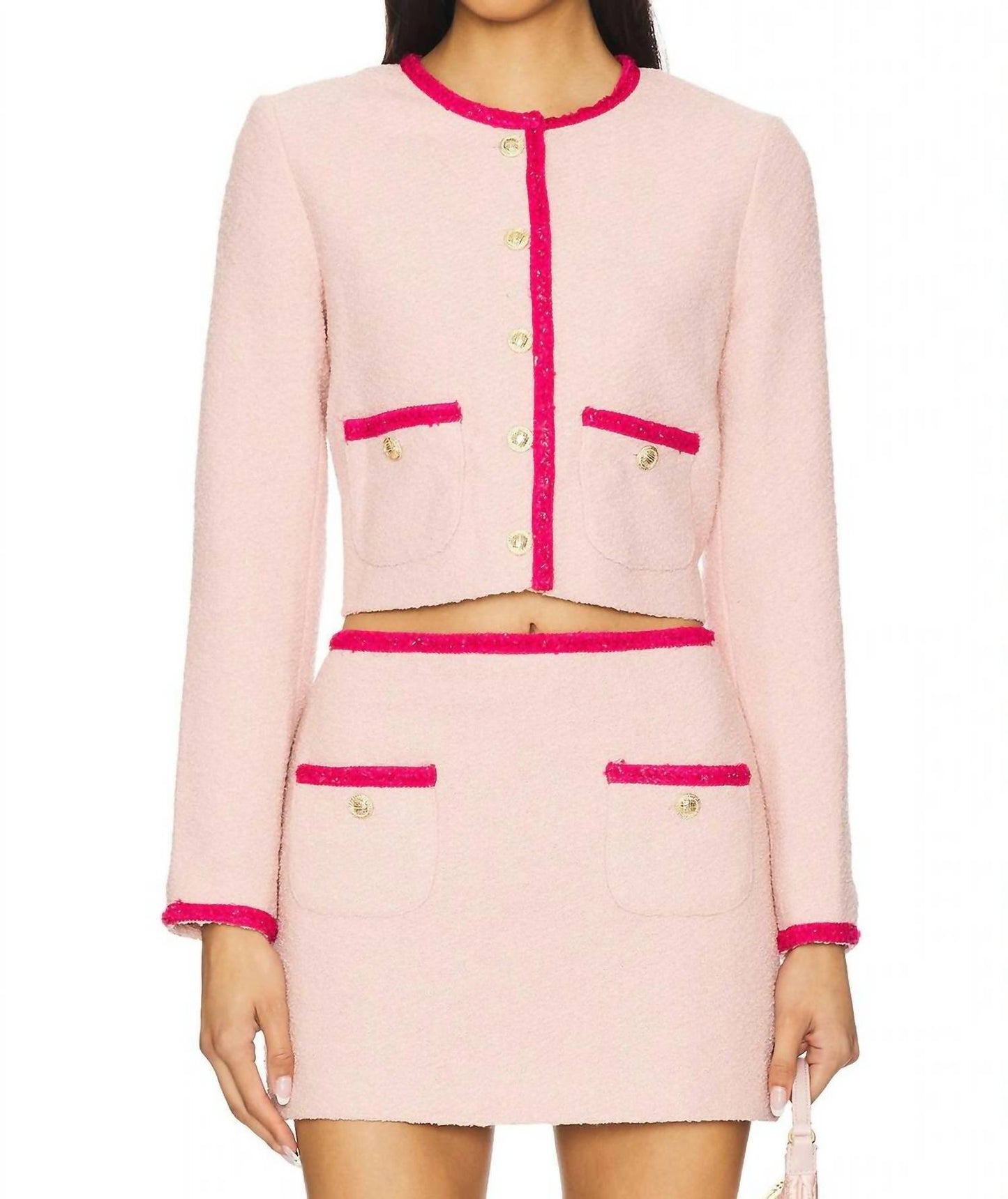 Amanda Uprichard - Braswell Long Sleeve Tweed Jacket