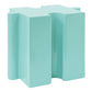 3-Piece Artistic Puzzle Table Set, Modular MGO Side Tables with Interlocking Design