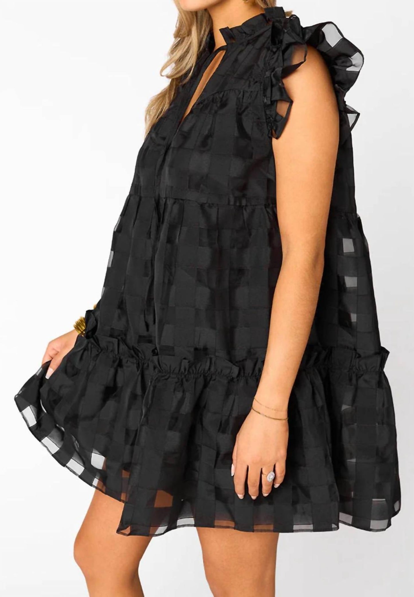 Buddylove - Vestido curto Aubrey com babados