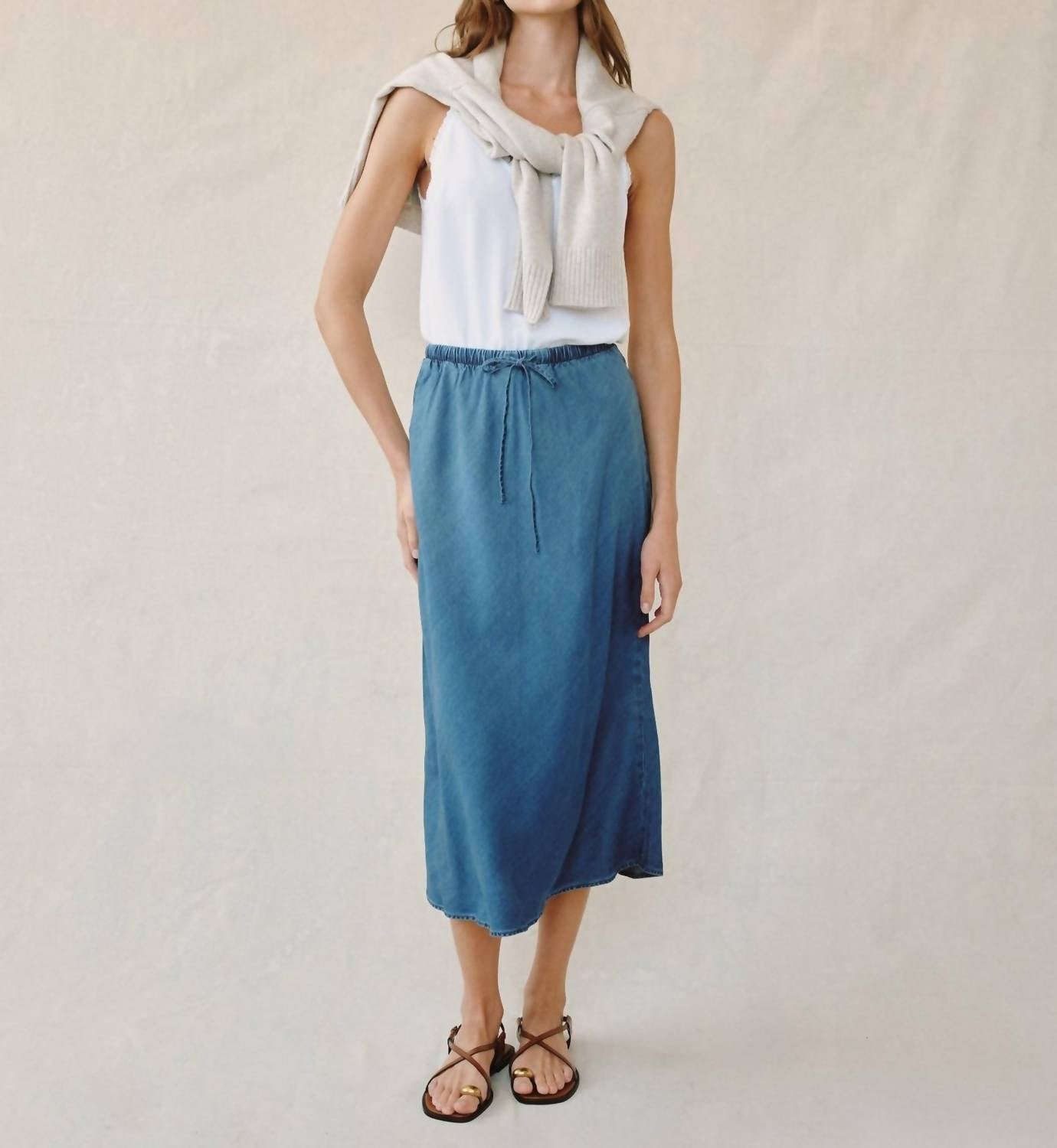 Bella Dahl - Bias Tie Midi Skirt