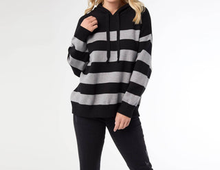 Coco + Carmen - Heavenly-Luxe Stripe Pullover with Hood
