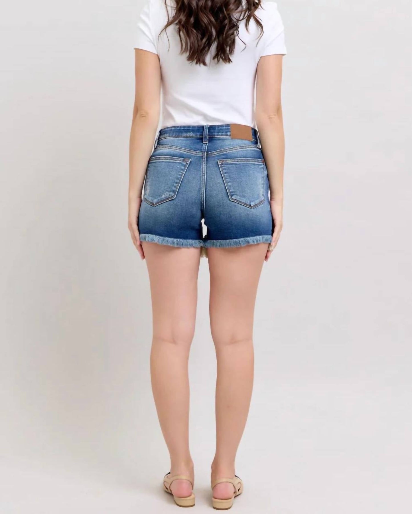 Judy Blue - Quinn 2 Button Dad Shorts
