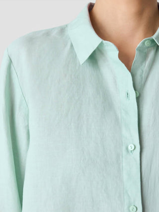 Eileen Fisher - Organic Handkerchief Linen Classic Collar Shirt