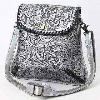 American Darling - Women's Floral Hand-tooled Genuine Leather Small Crossbody Bag
