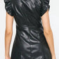 Entro - Pleather Button Dress