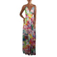 Aidan by Aidan Mattox Women's Chiffon Pleated Maxi Dress