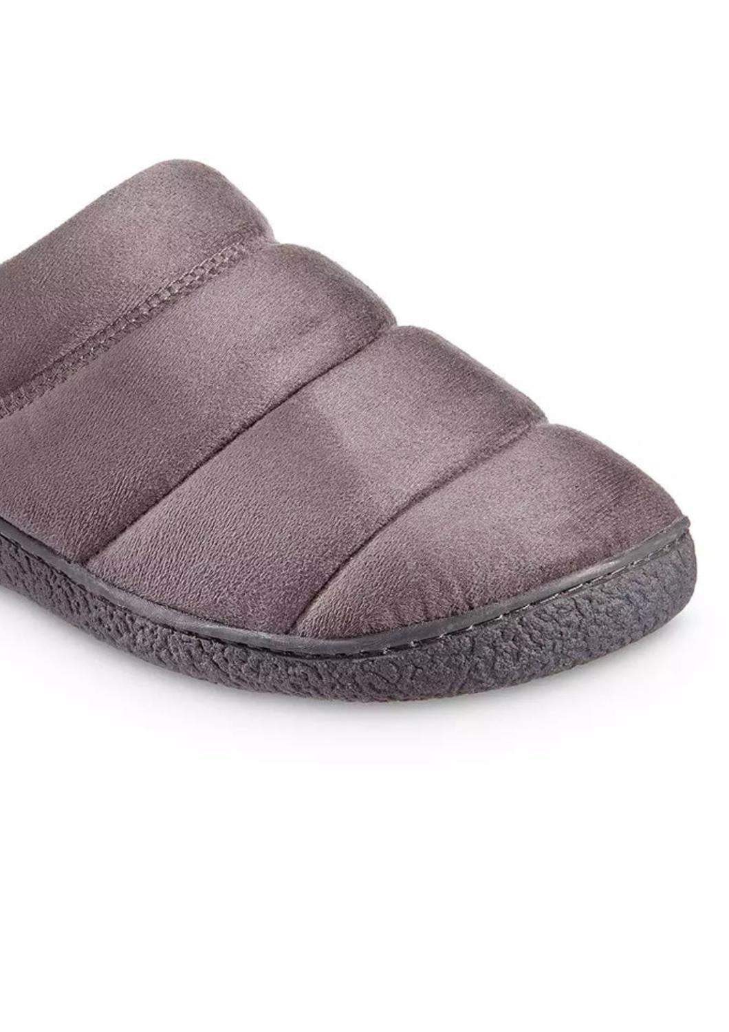 Isotoner - Men's Microsuede Puffer Eco Comfort Clog Slipper