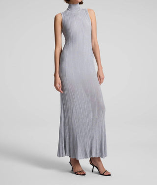 ALC - Vestido longo de malha metálica Arden