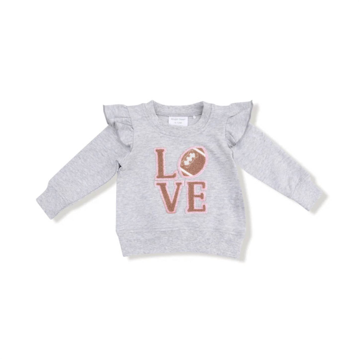 Angel Dear - Girls' Love Patch Sweatshirt And Tutu Set