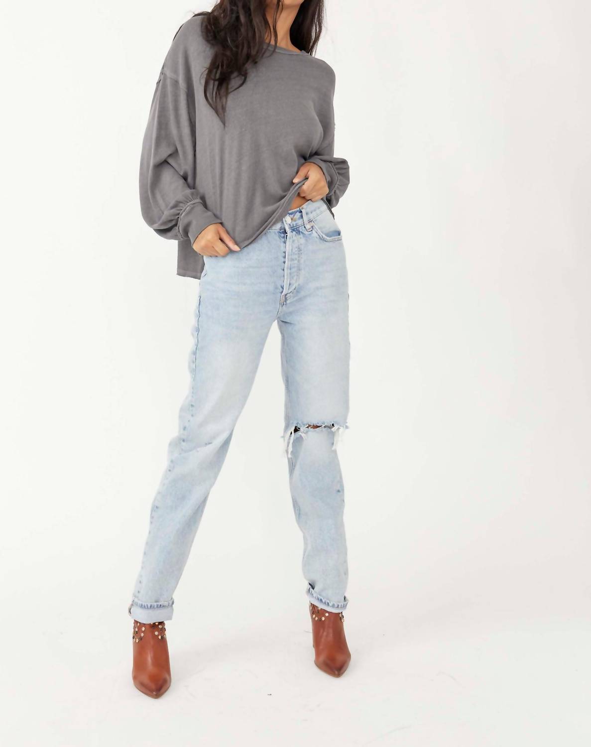 Free People - Lasso Straight Leg Jeans