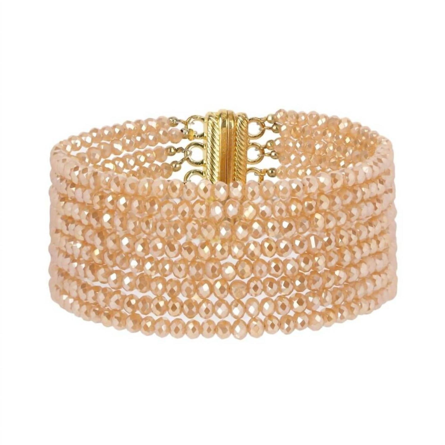 Budhagirl - Women's Meghan 5 Strand Crystal Bracelet