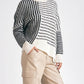 Elan - Mara Striped Sweater