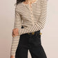 Z Supply - Women's Eve Stripe Henley Long Sleeve Top