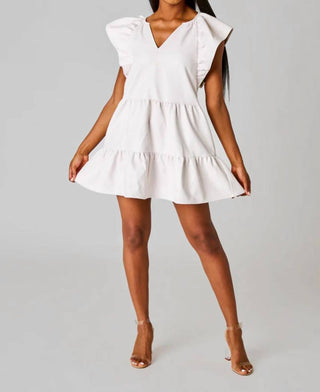 Buddylove - Vestido curto com mangas franzidas