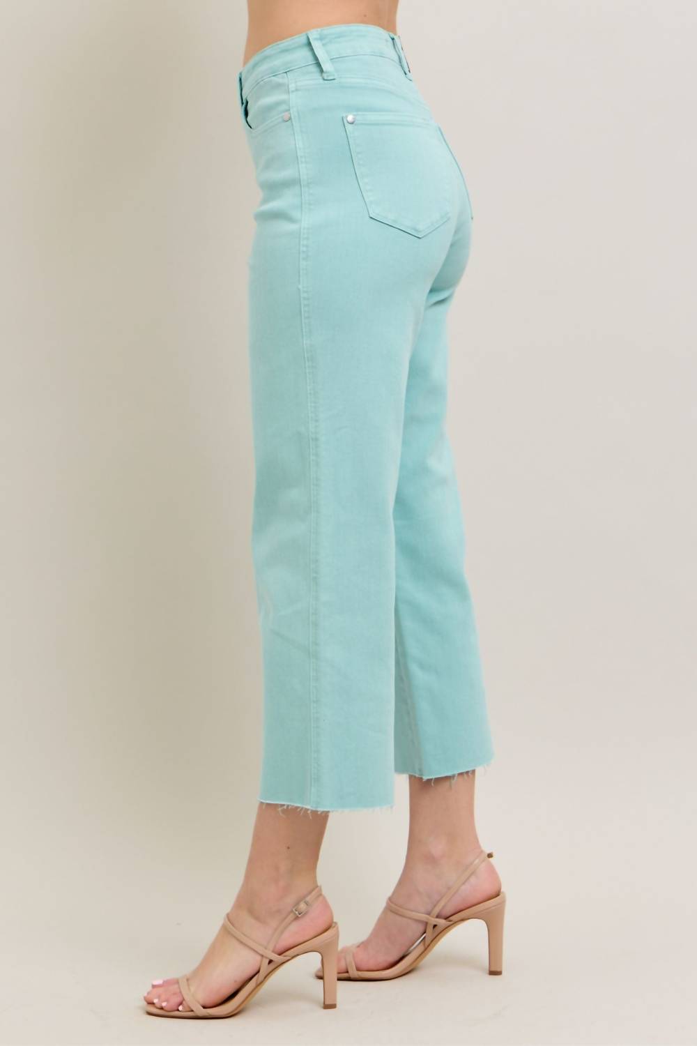 Judy Blue - High Waist Wide Leg Crop Jean