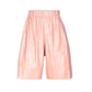M Missoni - Faux Leather Vynil Cropped Wide Leg Shorts