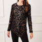 Karen Kane - Velvet Burnout Asymmetric Top