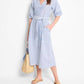 Nic + Zoe - Double Gauze Mixed Stripe Dress