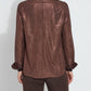 Lysse - Connie Patent Foil Vegan Suede Shacket