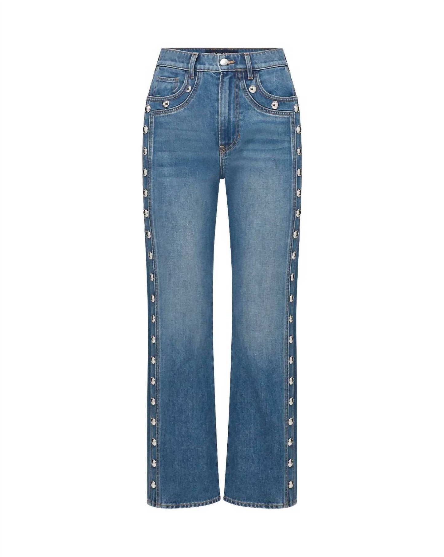 Veronica Beard - Dylan Ankle High Rise Straight Leg Jeans
