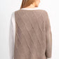 Habitat - Cable Knit V-neck Tunic Sweater