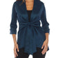 Joseph Ribkoff - Knot Front Taffeta Cover-up Jacket