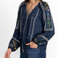 Johnny Was - RAELYN RAGLAN BLOUSE DEL MAR