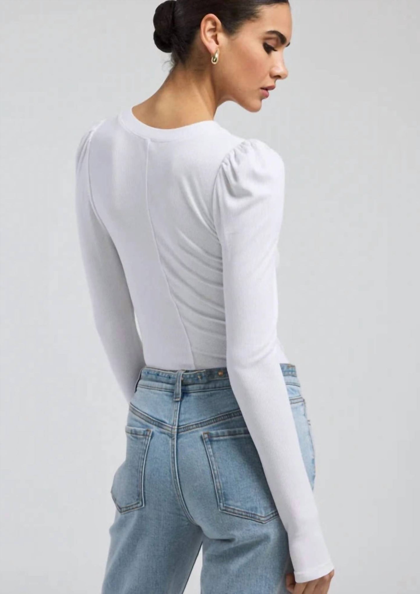 Generation Love - Britt Long Sleeve Puff Rib Top