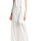 VICI Collection Strapless Tie Jumpsuit in White, Size Large